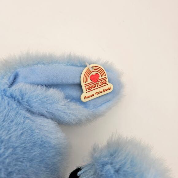 Vintage 1987 Heartline Crayola Blue Bunny Rabbit Stuffed Animal Plush 13”  NEW - Picture 6 of 6